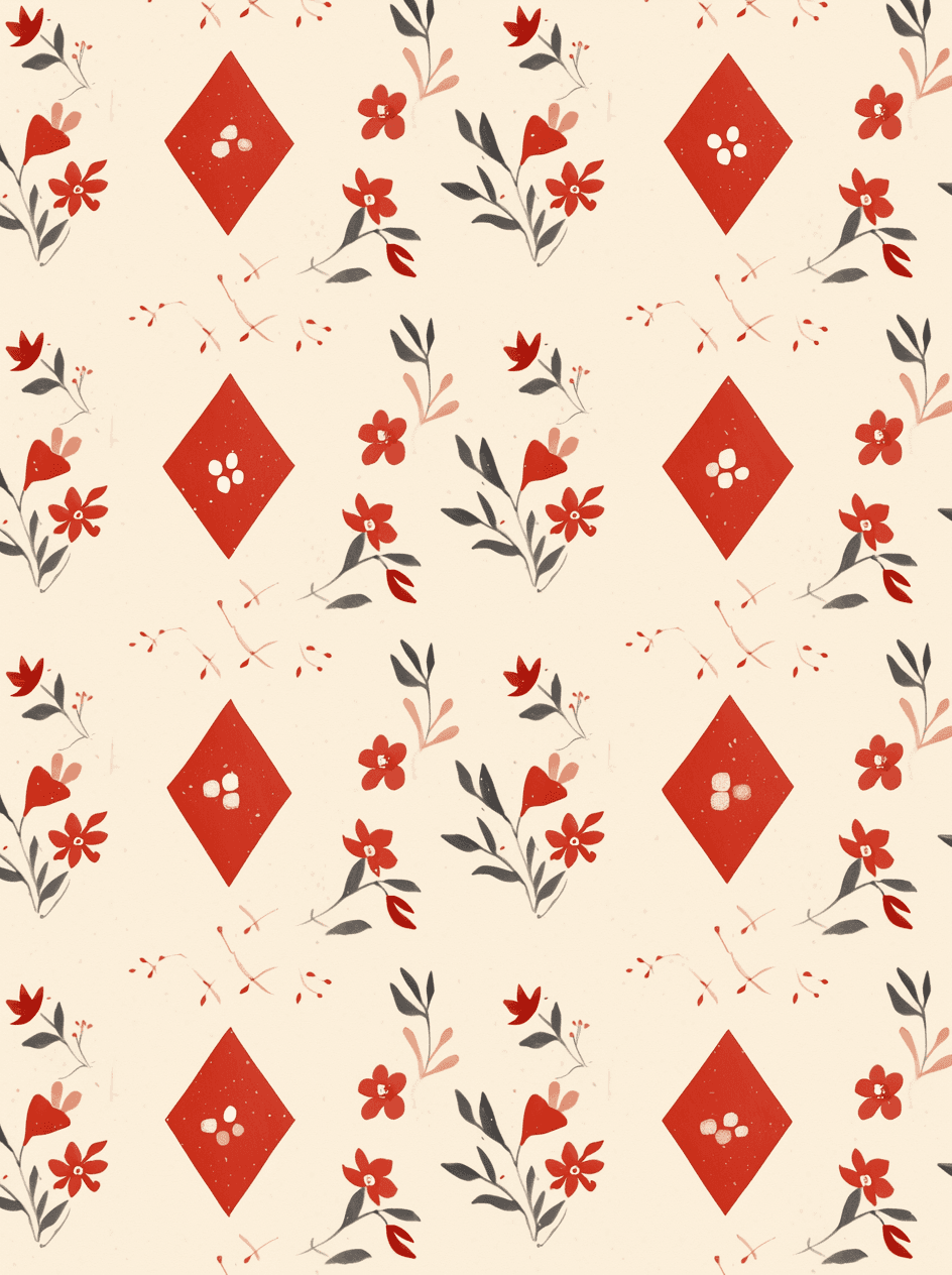 Retro Ornament Bloom original repeating artwork