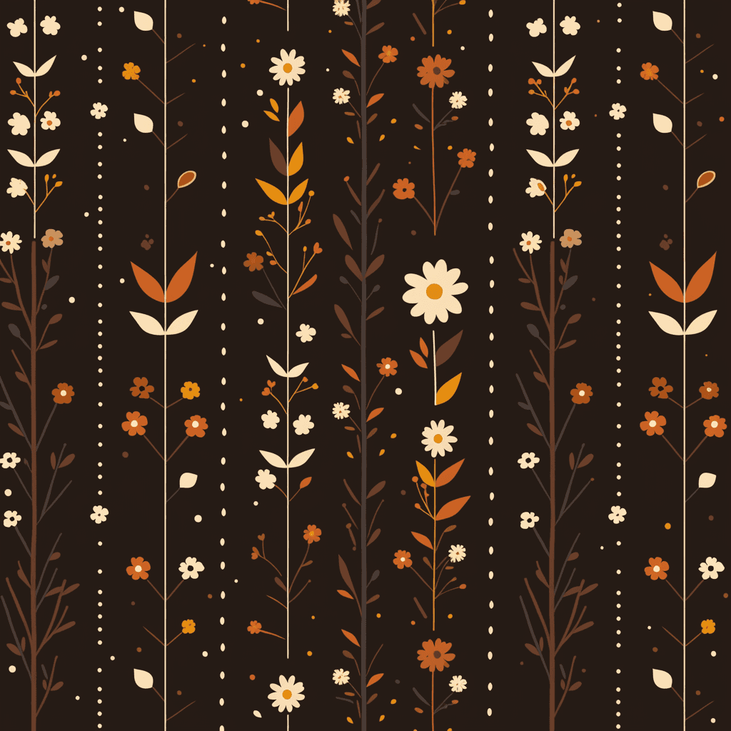 Retro Ornament Winter original repeating artwork