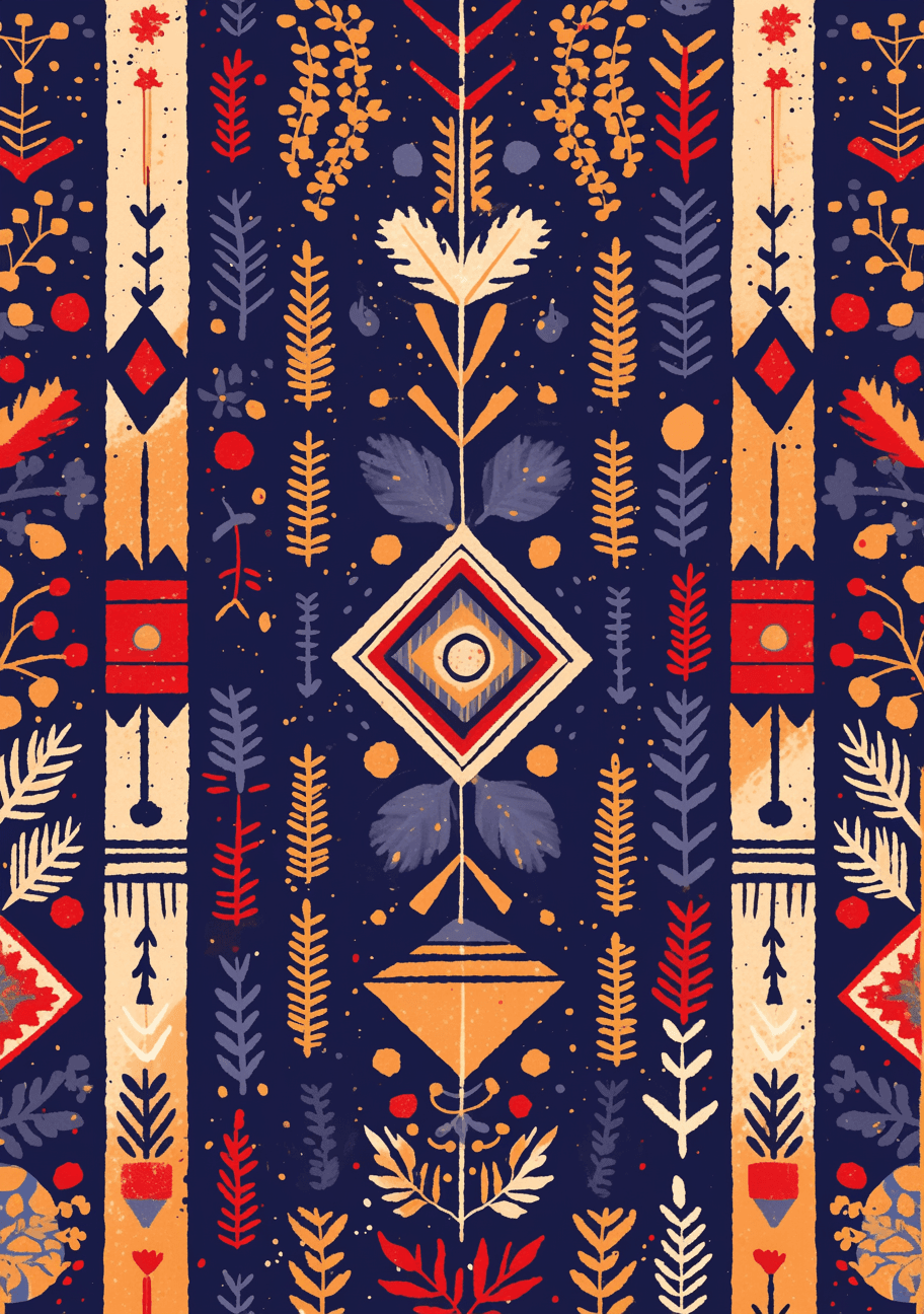Retro Ornament Gleam original repeating artwork