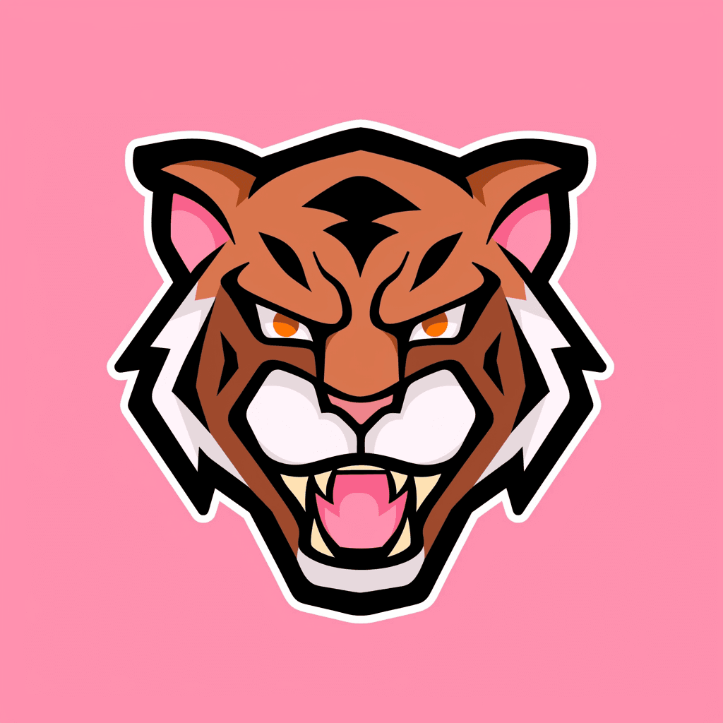 Tiger Head Bop original repeating artwork