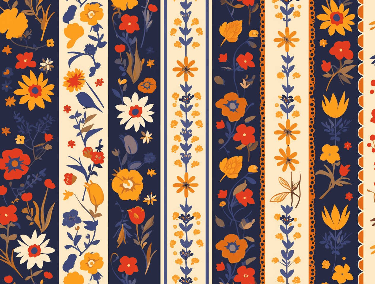 Retro Design Duo original repeating artwork