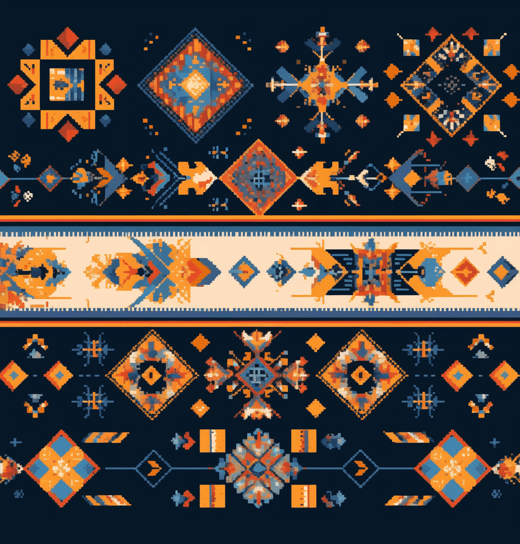 Retro Ornament 057 original repeating artwork