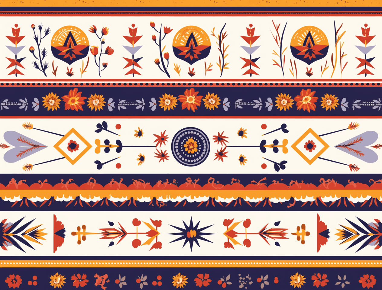 Retro Design Blast original repeating artwork