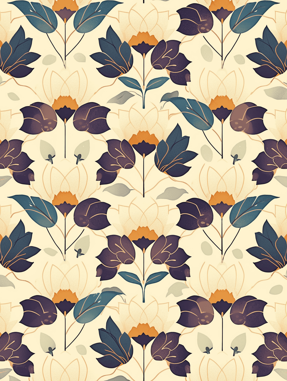 Retro Ornament Rush original repeating artwork