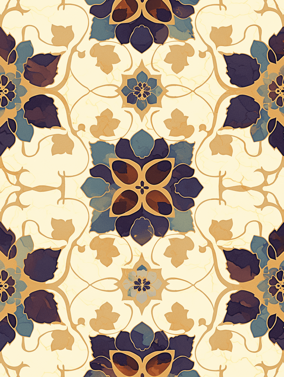 Retro Ornament 044 original repeating artwork