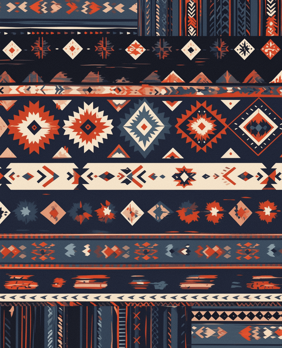 Retro Design Chase original repeating artwork