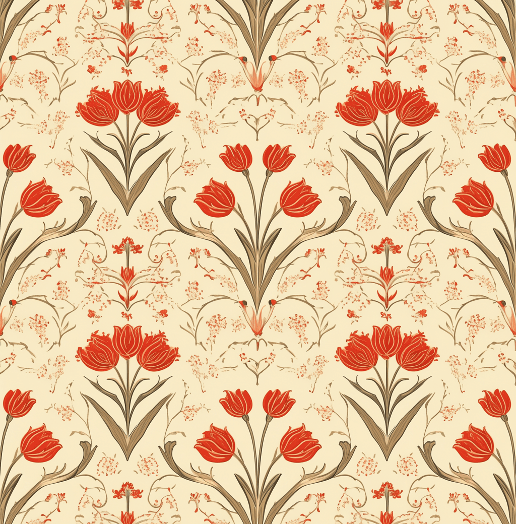 Retro Ornament Corner original repeating artwork