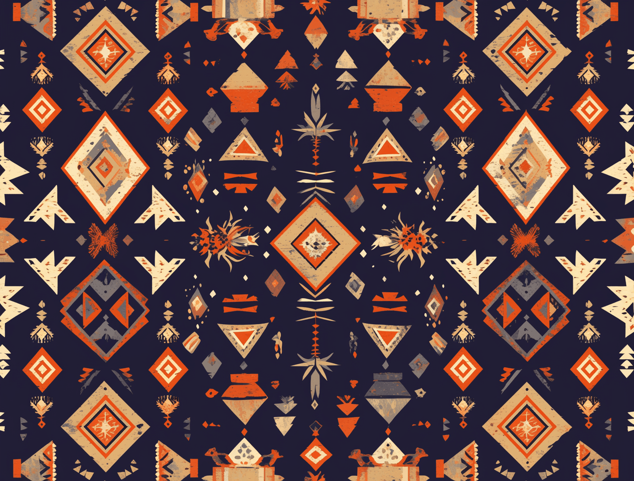 Retro Ornament Path original repeating artwork
