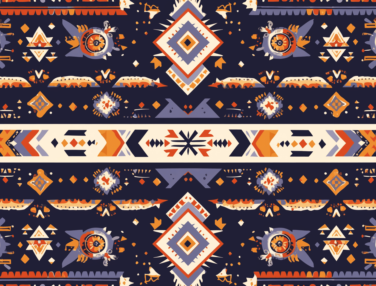 Retro Ornament Collective original repeating artwork