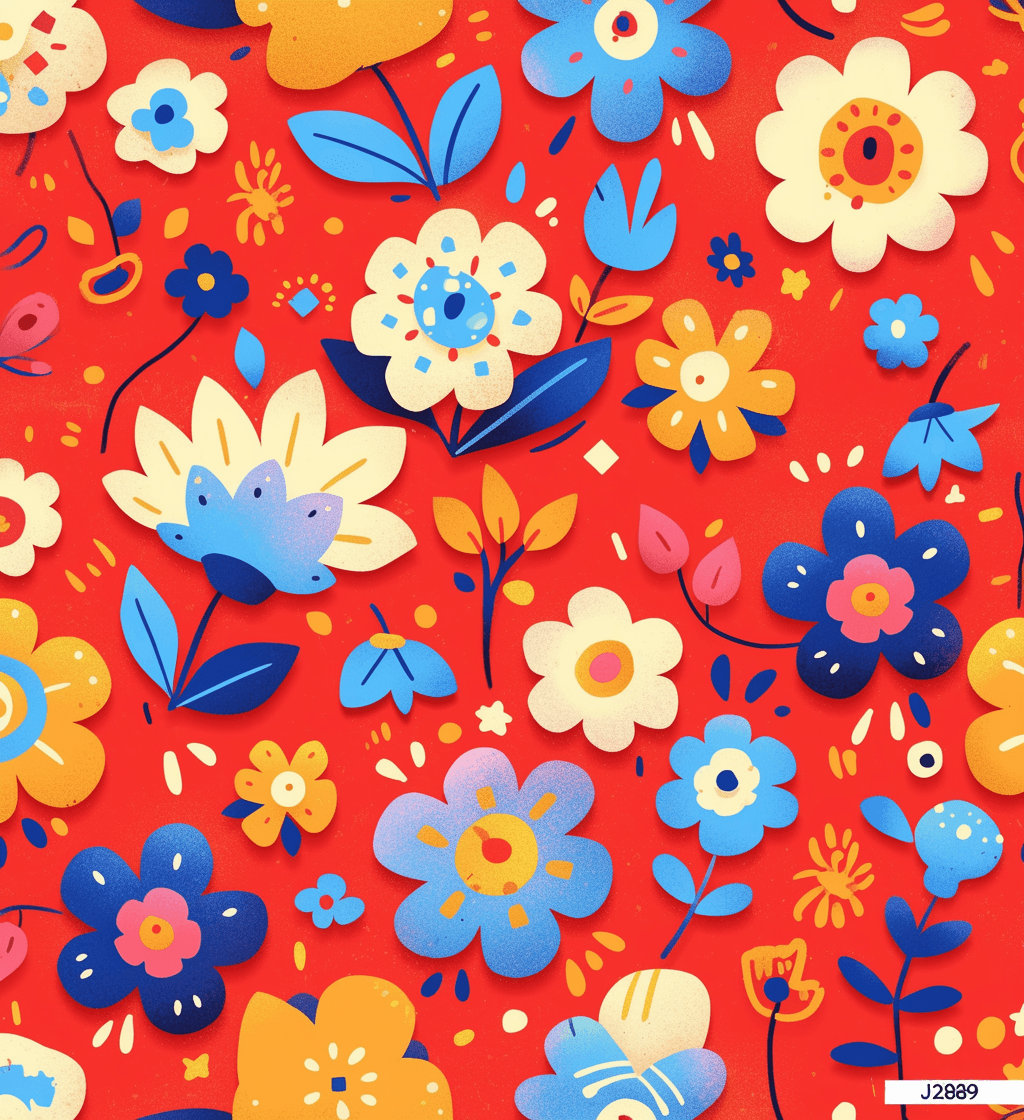 Retro Design Harbor original repeating artwork