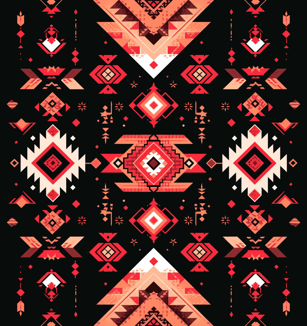 Retro Ornament Blast original repeating artwork