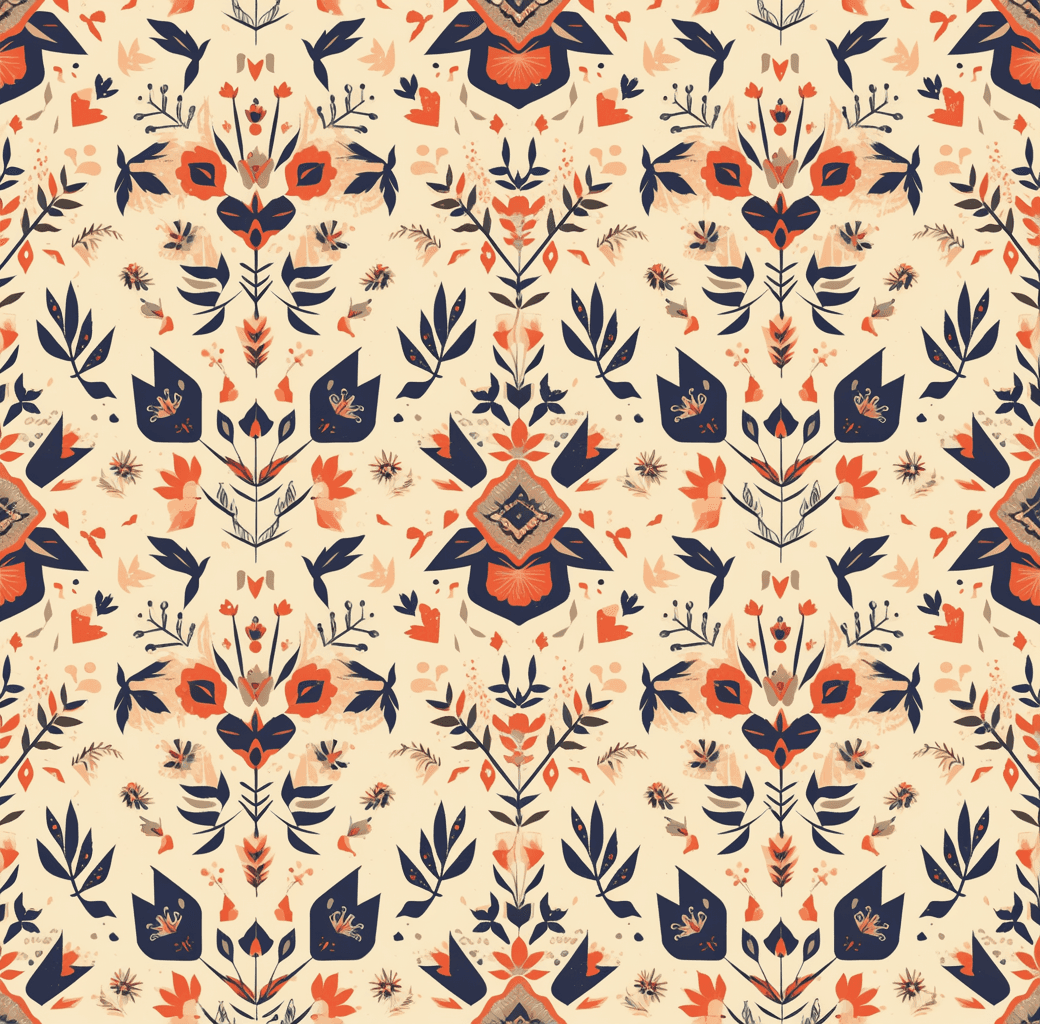 Retro Ornament Flare original repeating artwork
