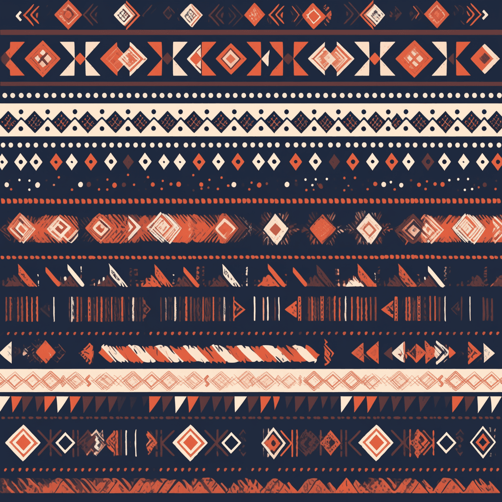 Retro Ornament Rhythm original repeating artwork