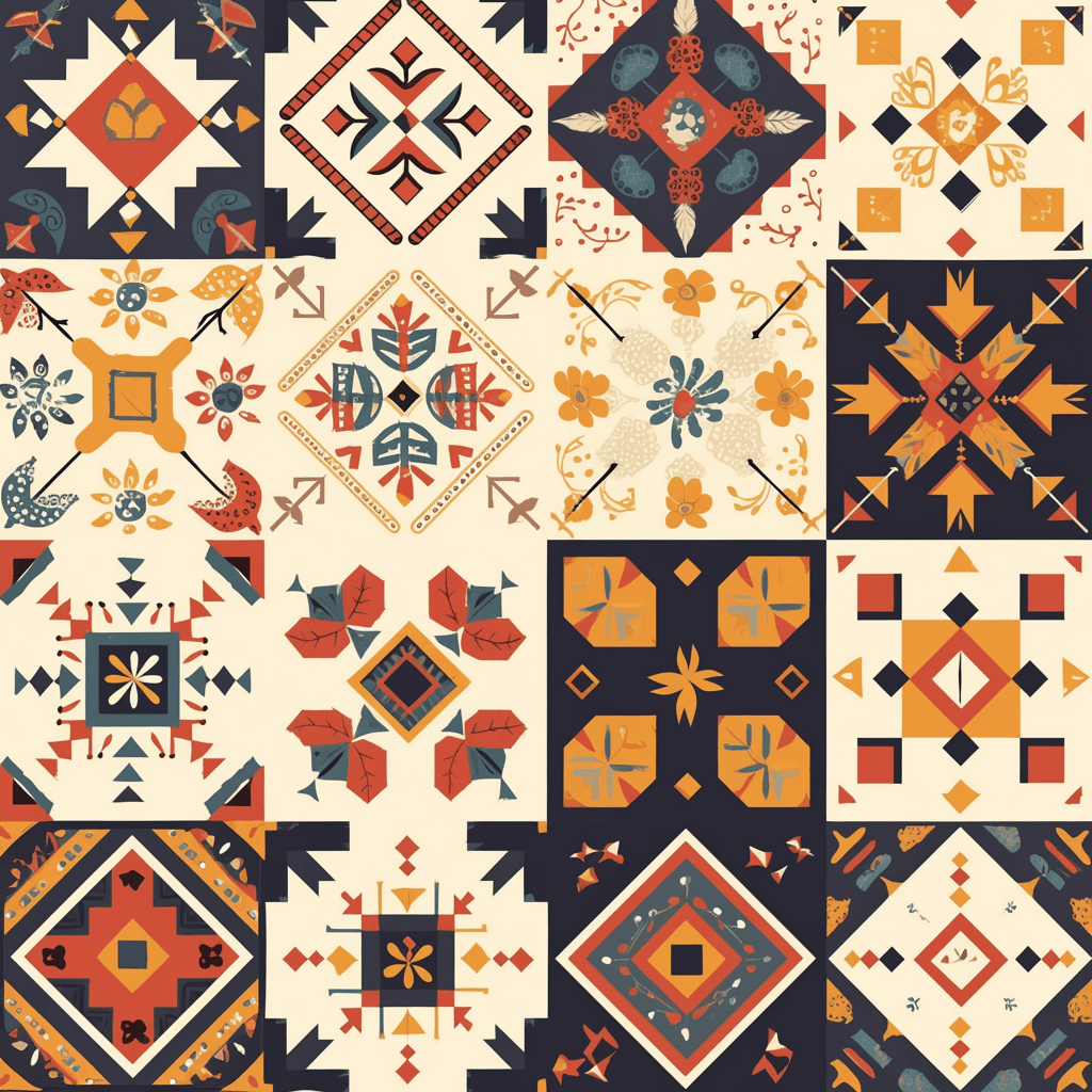 Retro Design 369 original repeating artwork