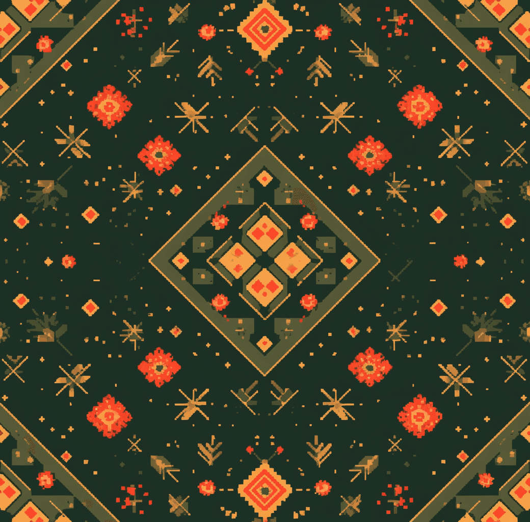 Retro Ornament Seek original repeating artwork