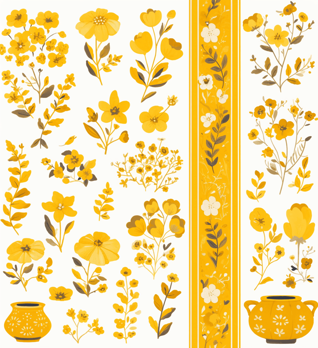 Retro Ornament Print original repeating artwork