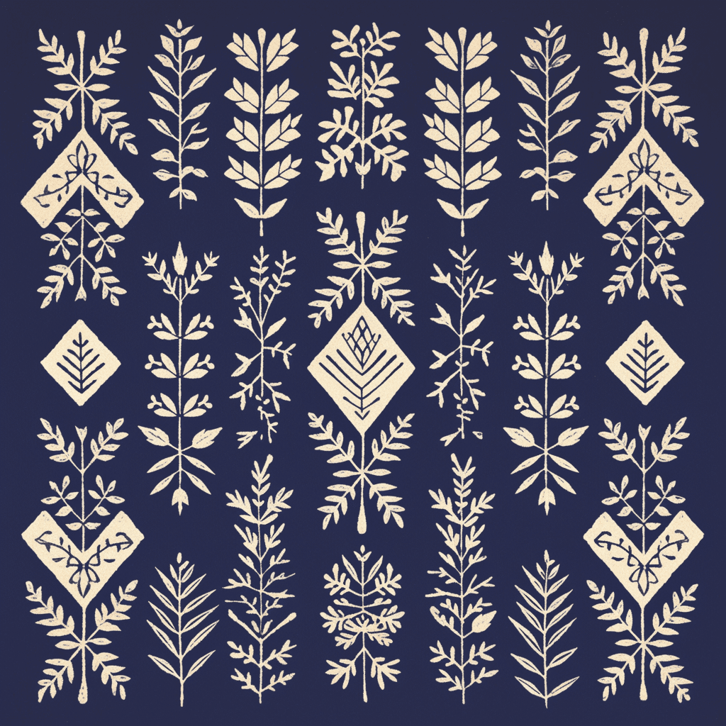 Retro Ornament 065 original repeating artwork