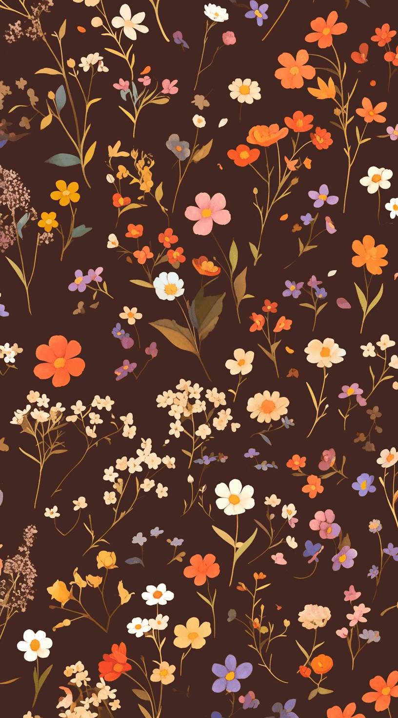 Retro Ornament Flow original repeating artwork