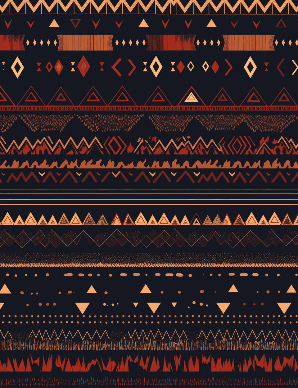 Retro Ornament 024 original repeating artwork
