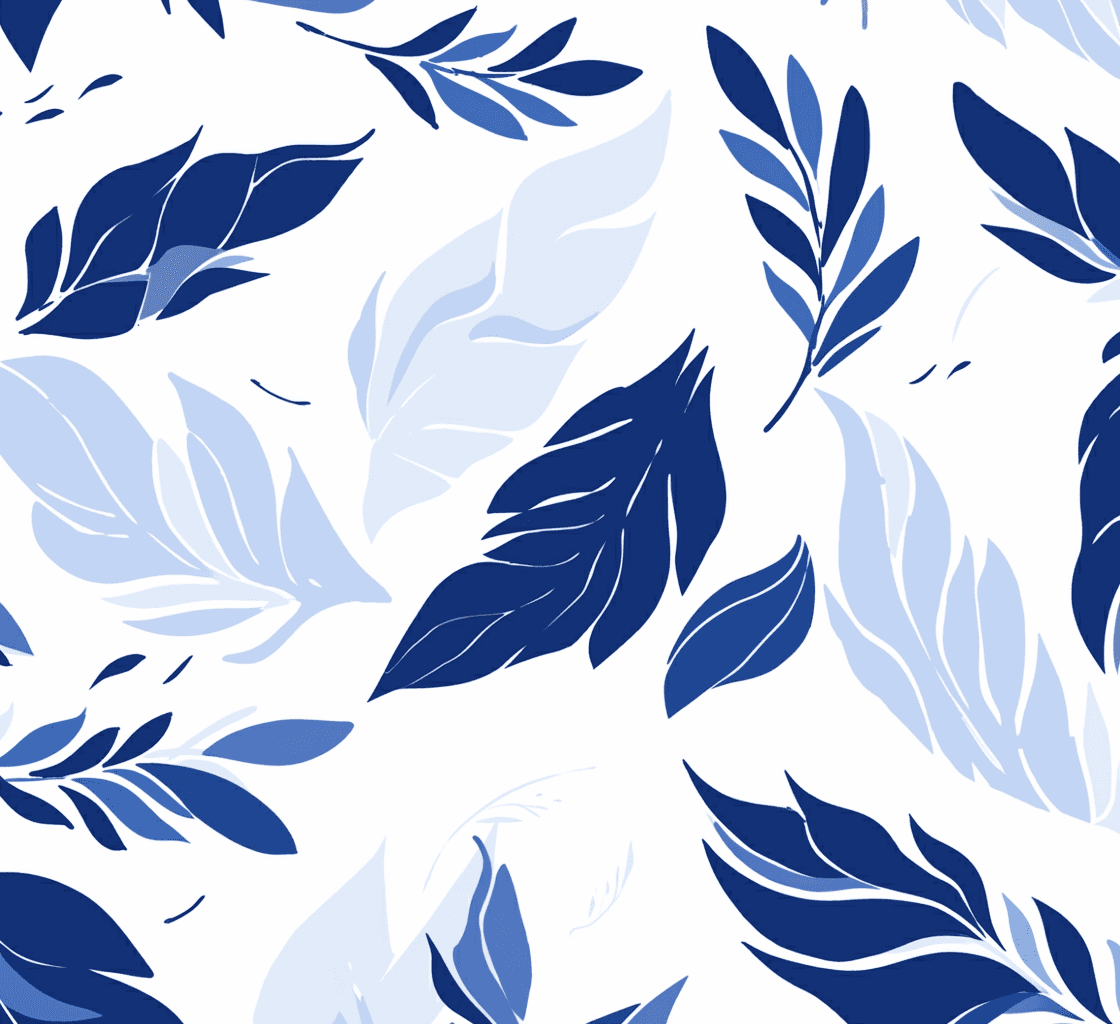 Leaves Flow original repeating artwork