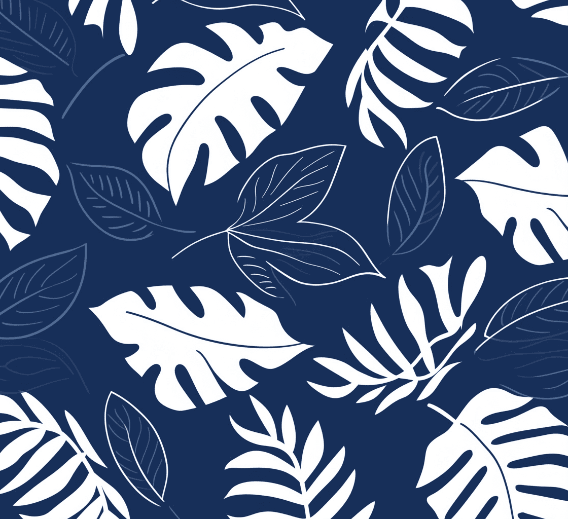 Leaves Drift original repeating artwork