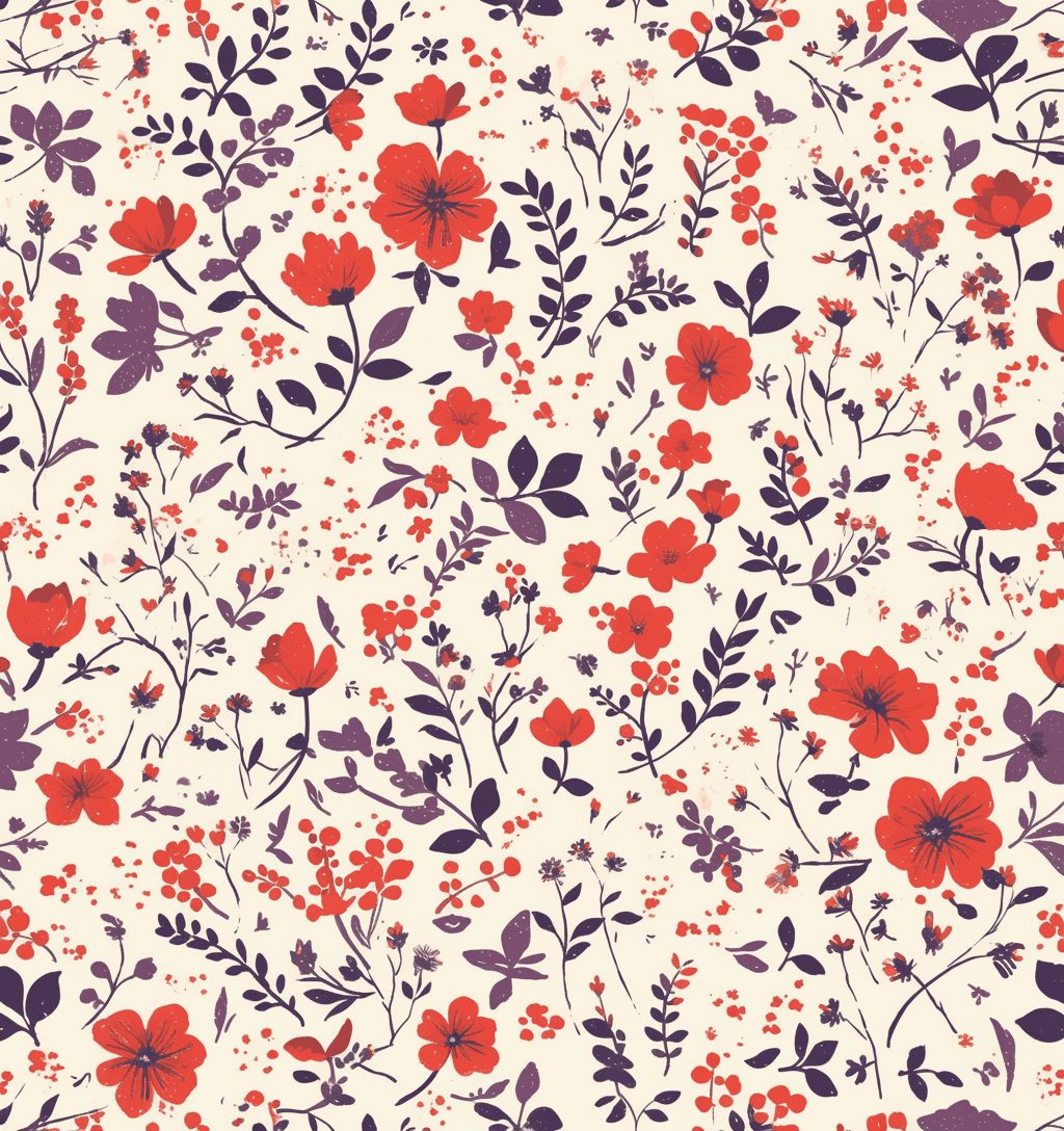 Retro Ornament Morning original repeating artwork
