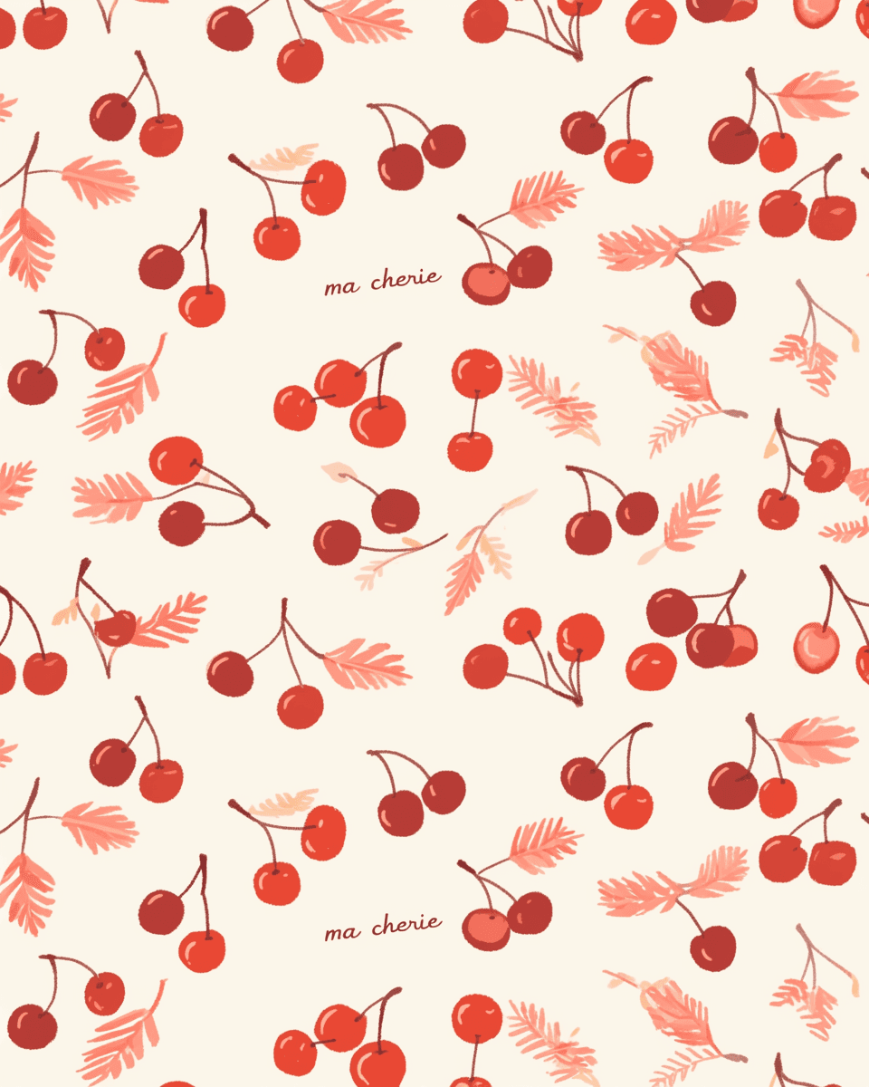 Cherry Starlight original repeating artwork
