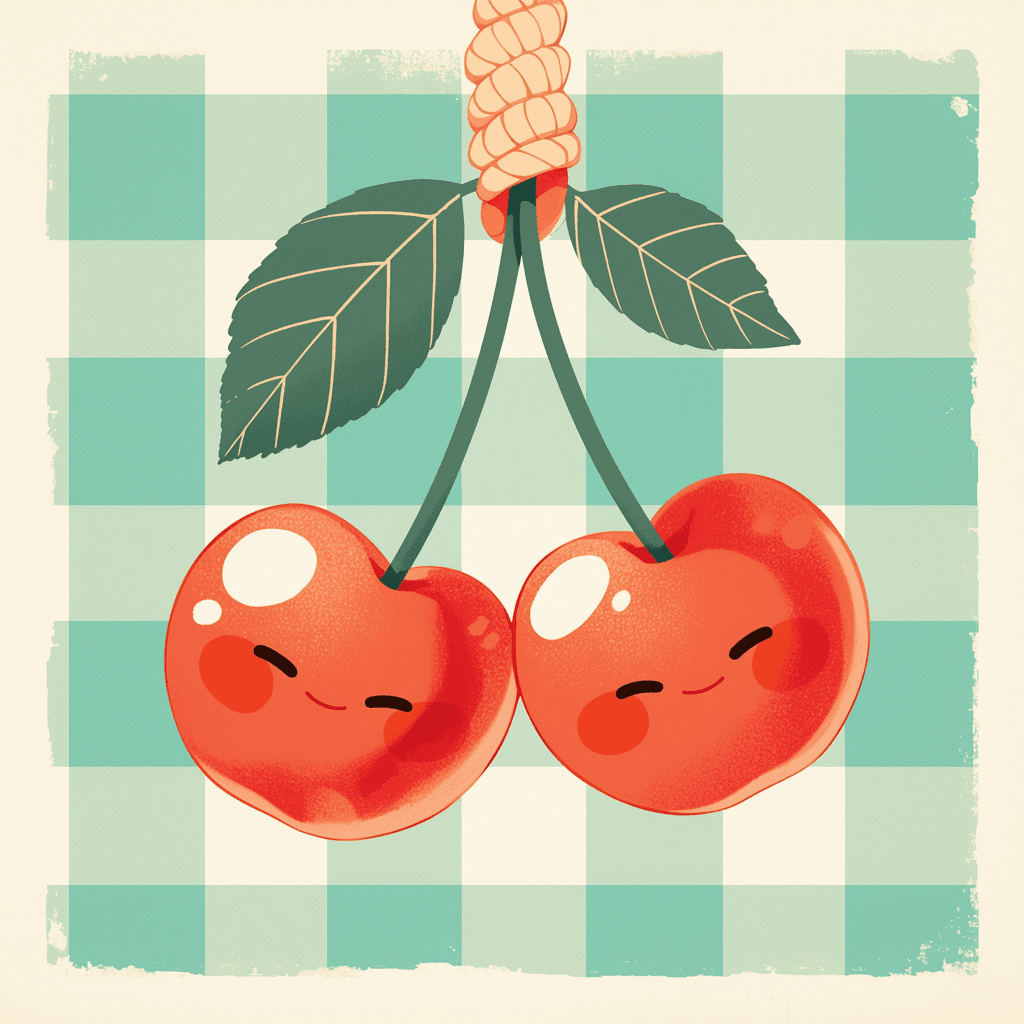 Cherry Gang original repeating artwork
