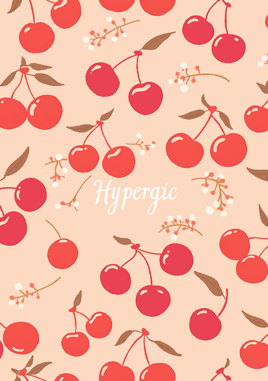 Cherry Night original repeating artwork