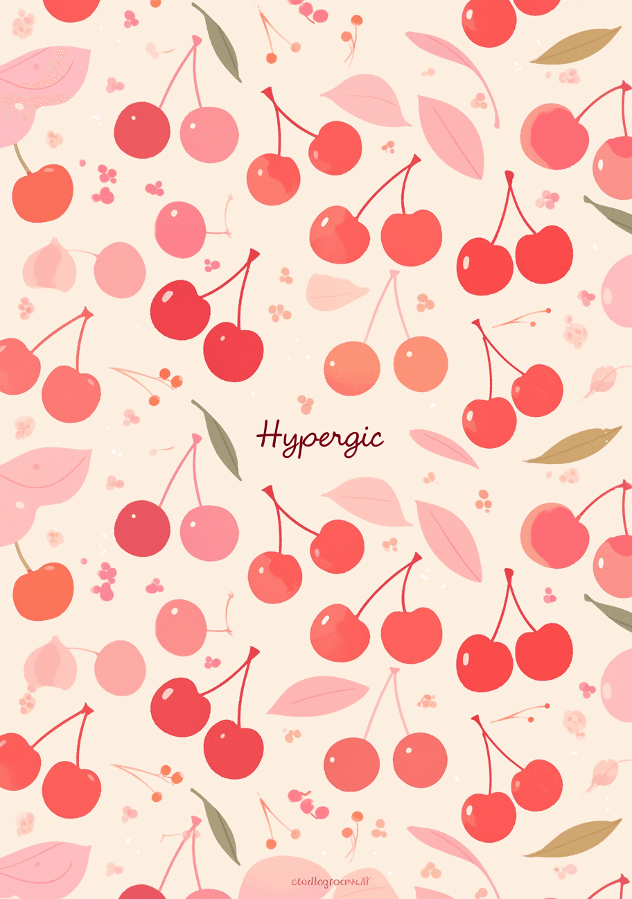 Cherry Zoom original repeating artwork
