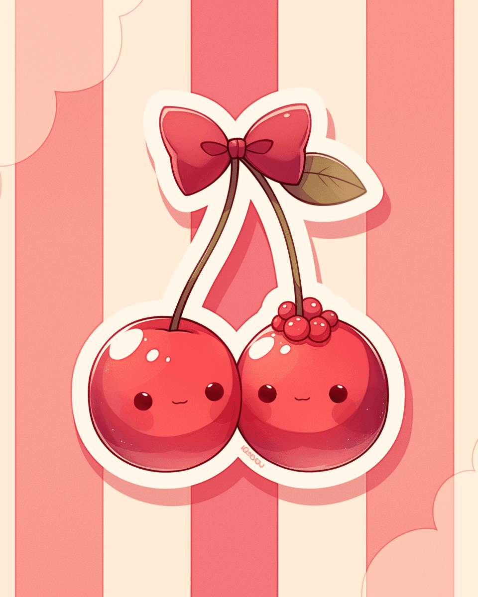 Cherry Flow original repeating artwork