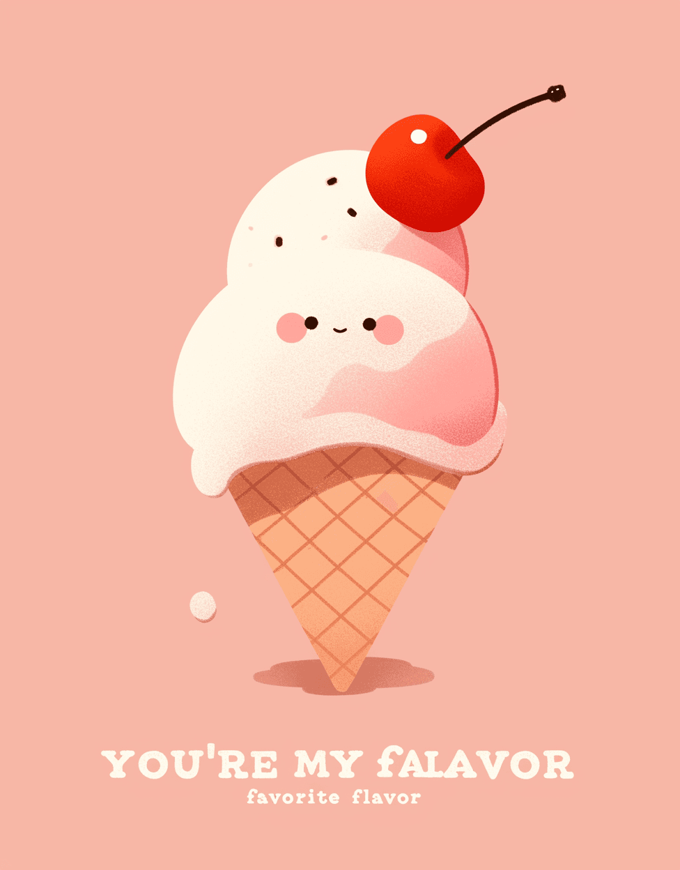 Sweet Cool Ice Cream Party original repeating artwork