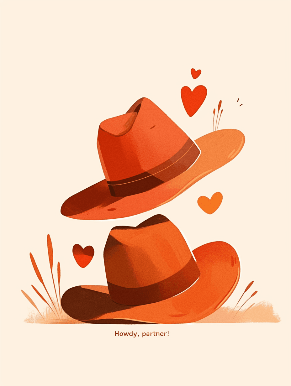 Sweet Cool Hat Dash original repeating artwork