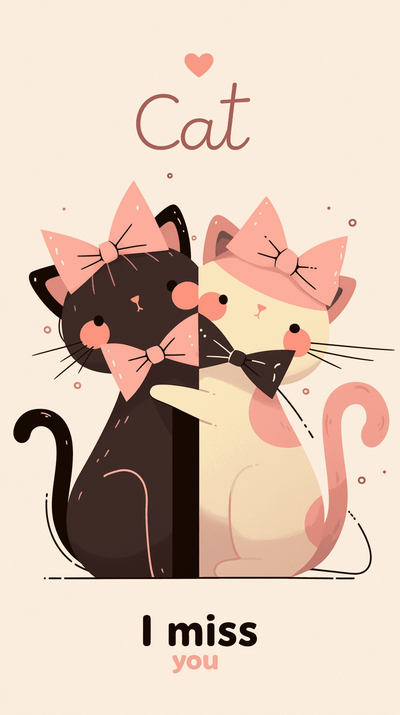 Sweet Cool Cat Pals original repeating artwork