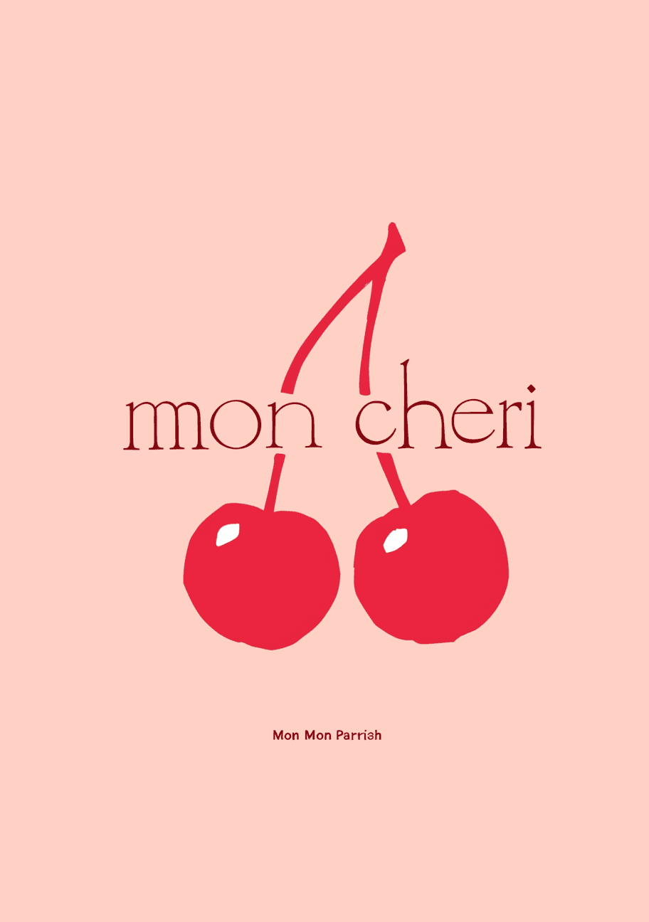 Cherry Zip original repeating artwork