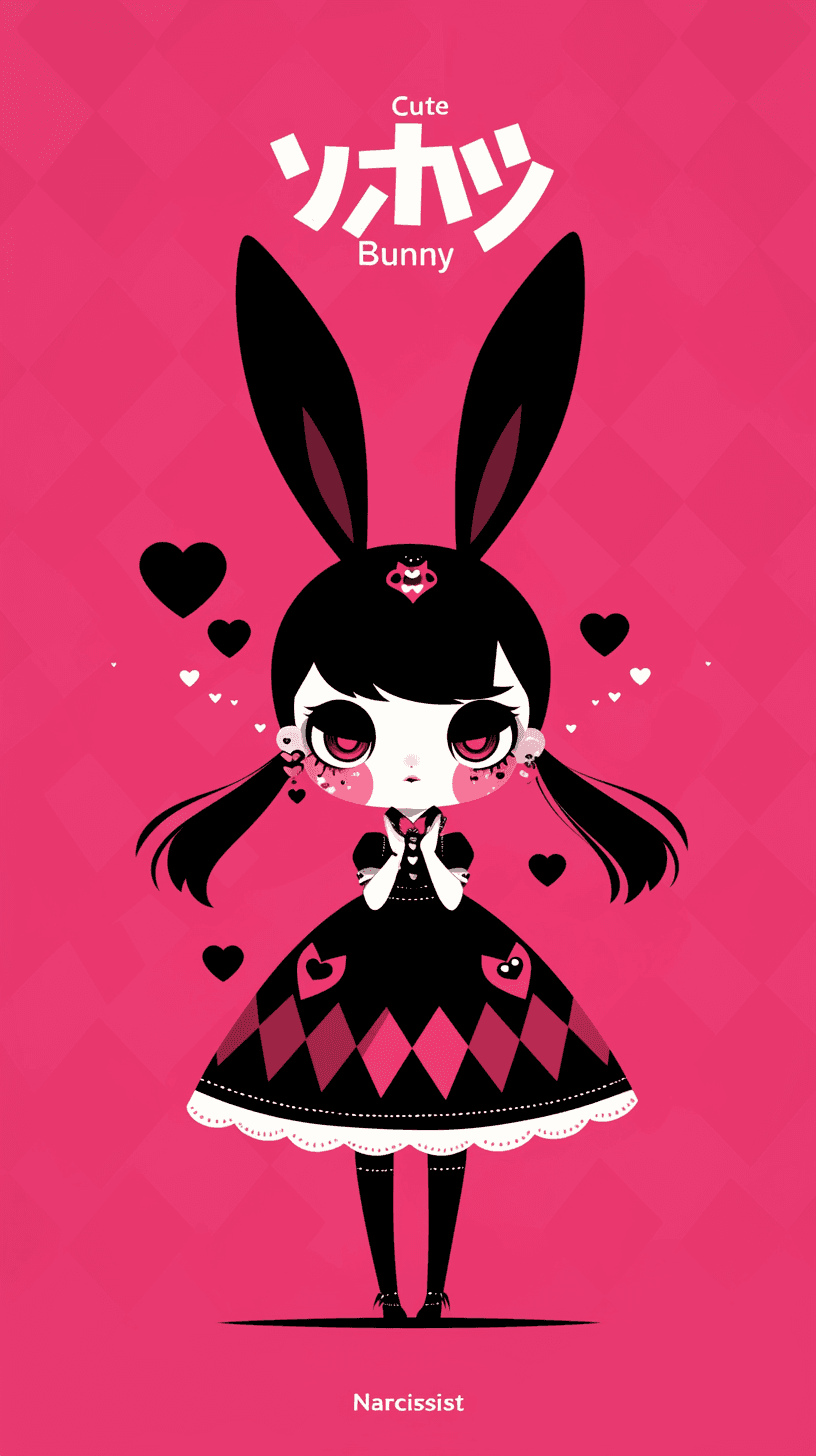 Sweet Cool Bunny Blast original repeating artwork