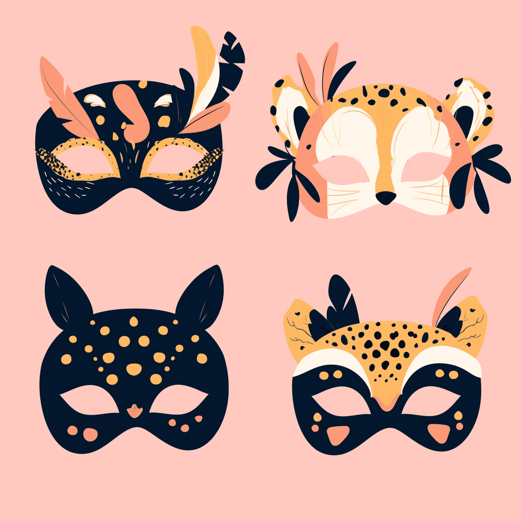 Mask Gang original repeating artwork