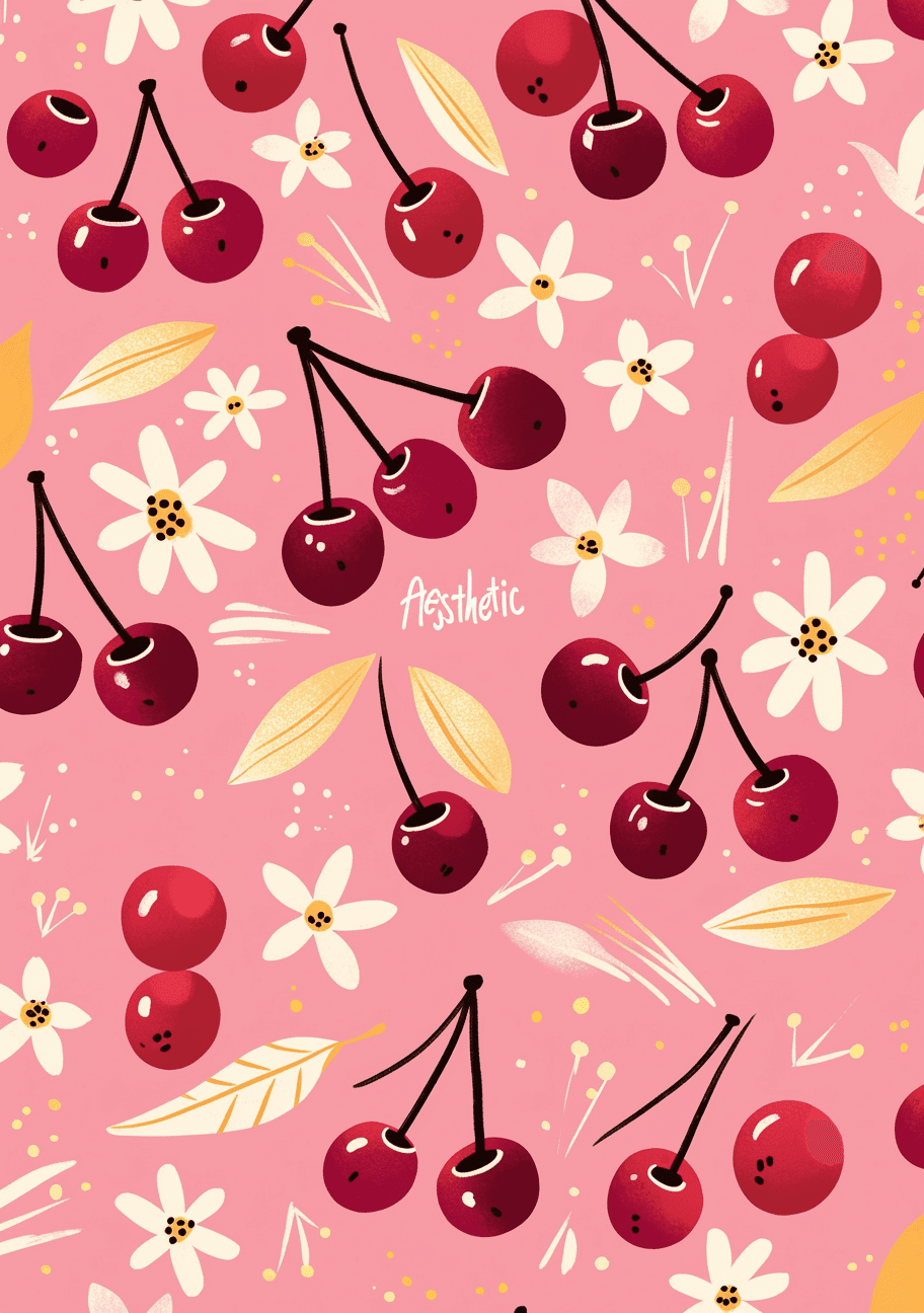 Cherry Groove original repeating artwork