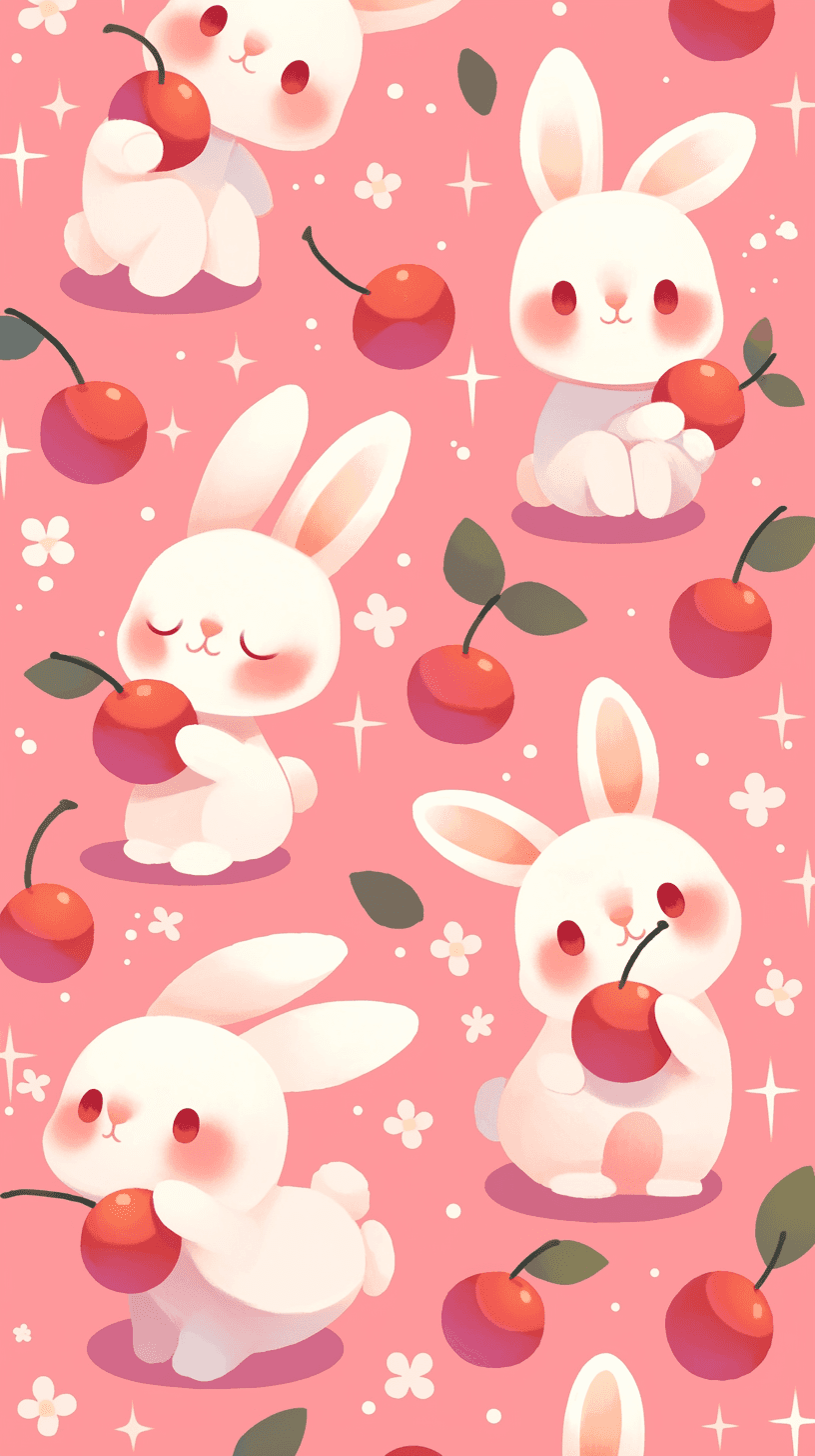 Bunny Moonlit original repeating artwork
