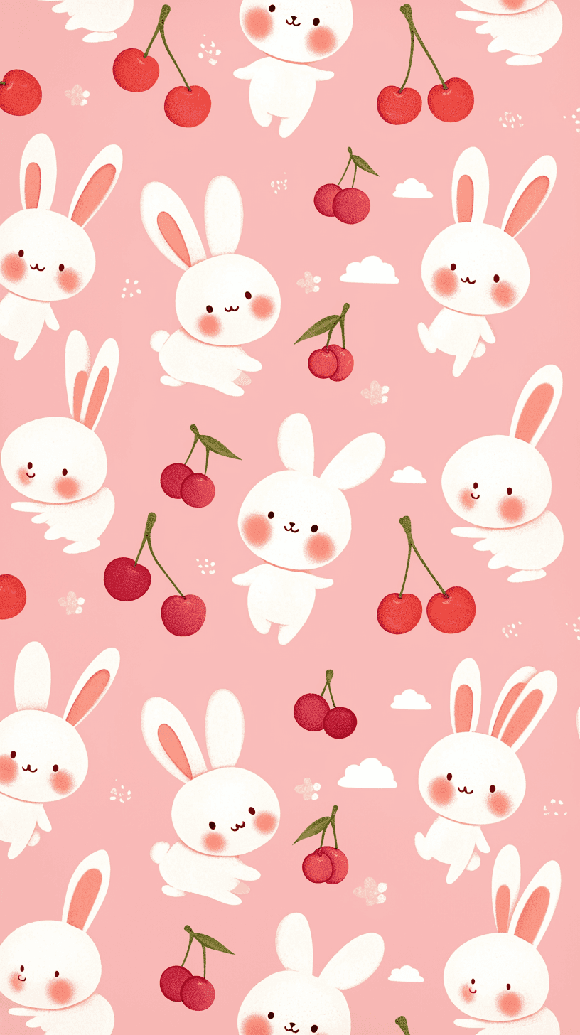 Bunny Beats original repeating artwork