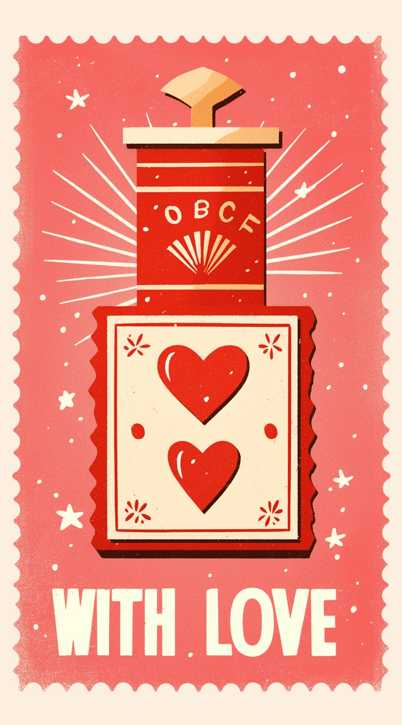 Sweet Cool Heart Session original repeating artwork