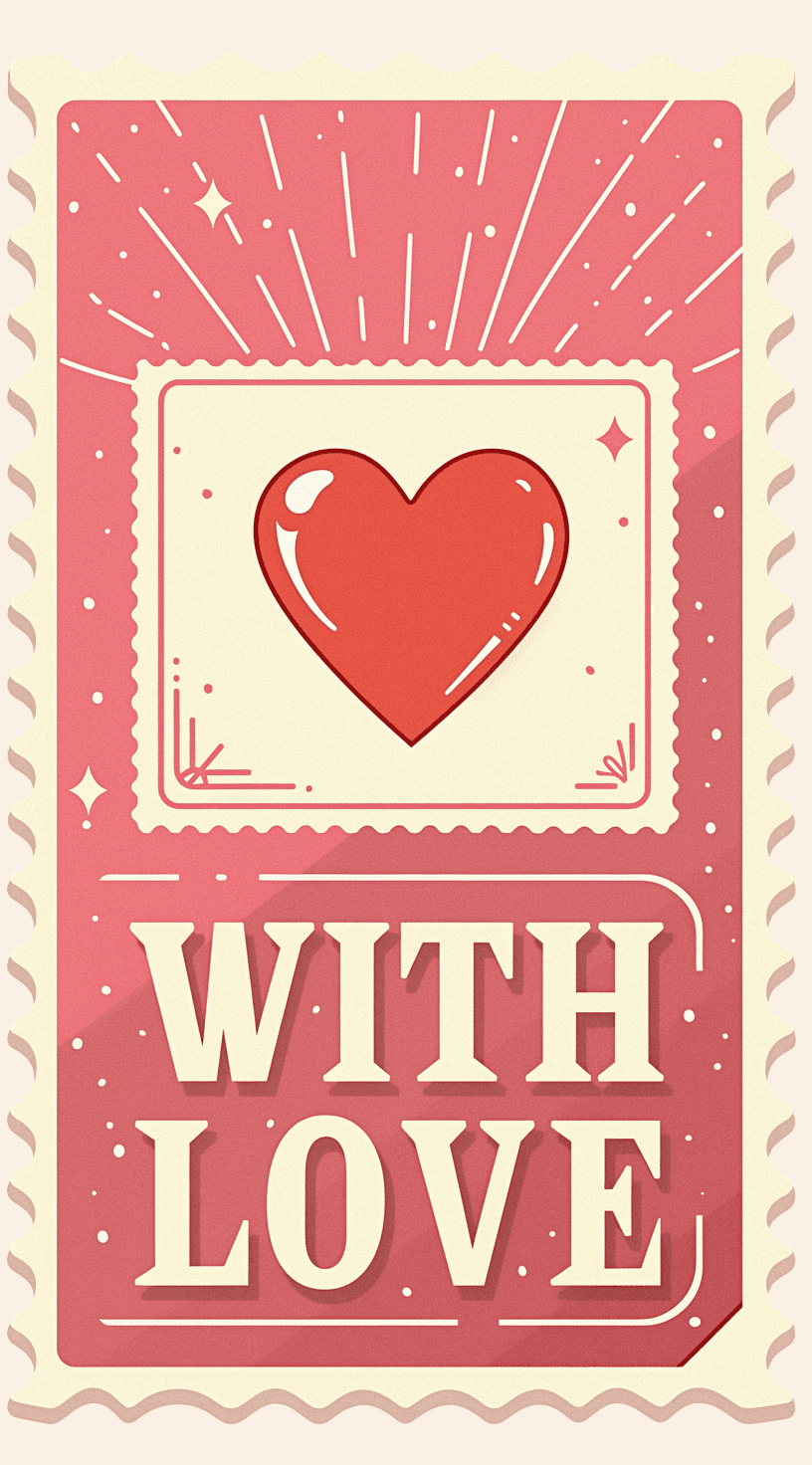Sweet Cool Heart Beats original repeating artwork