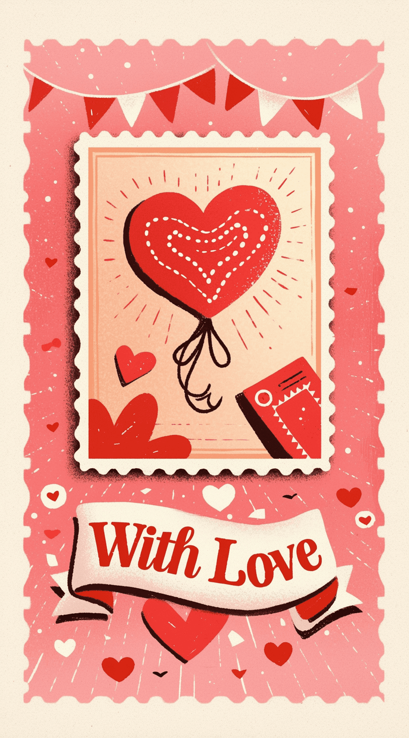 Sweet Cool Heart Collective original repeating artwork