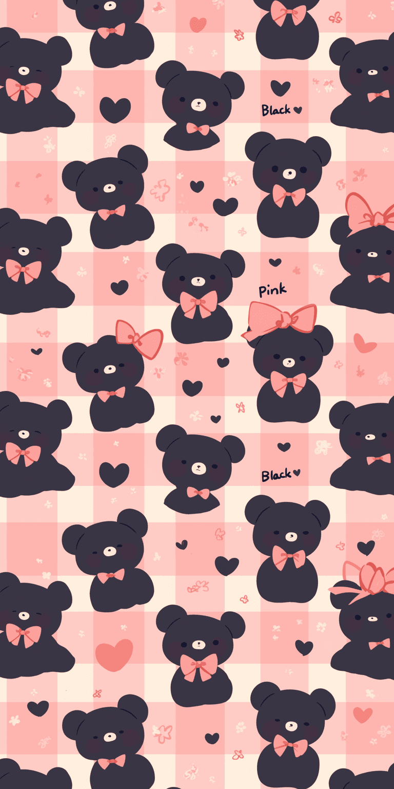Sweet Cool Bear Fizz original repeating artwork