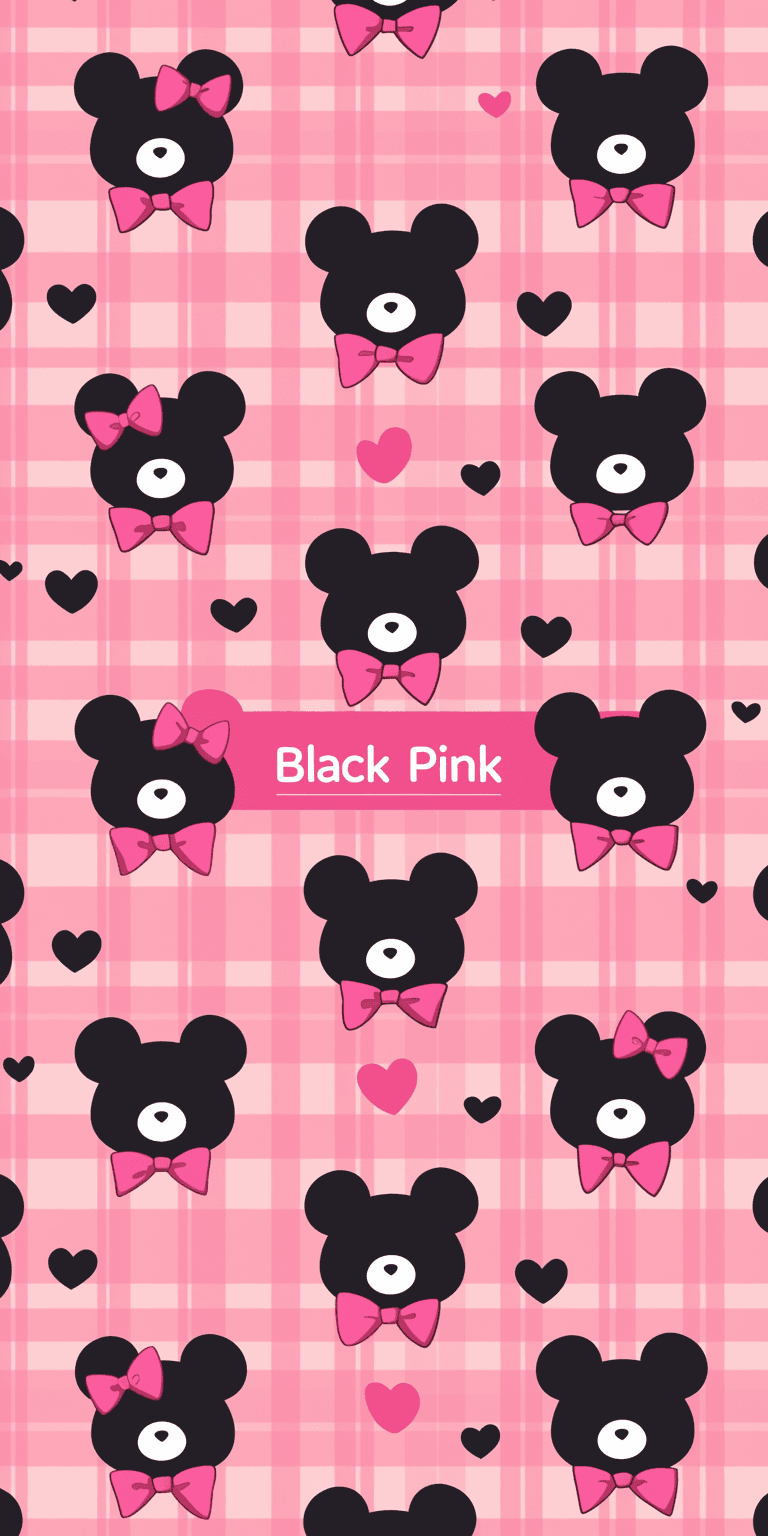 Sweet Cool Bear Party original repeating artwork