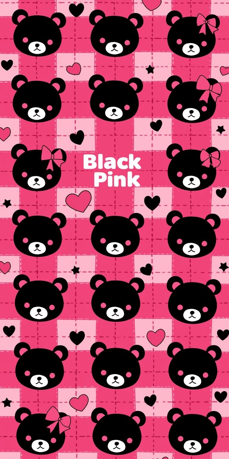 Sweet Cool Bear Rush original repeating artwork