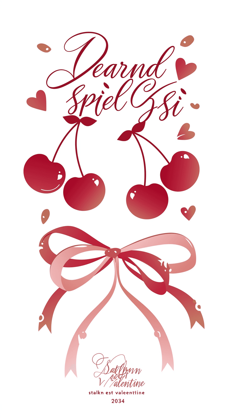 Sweet Cool Cherry Team original repeating artwork