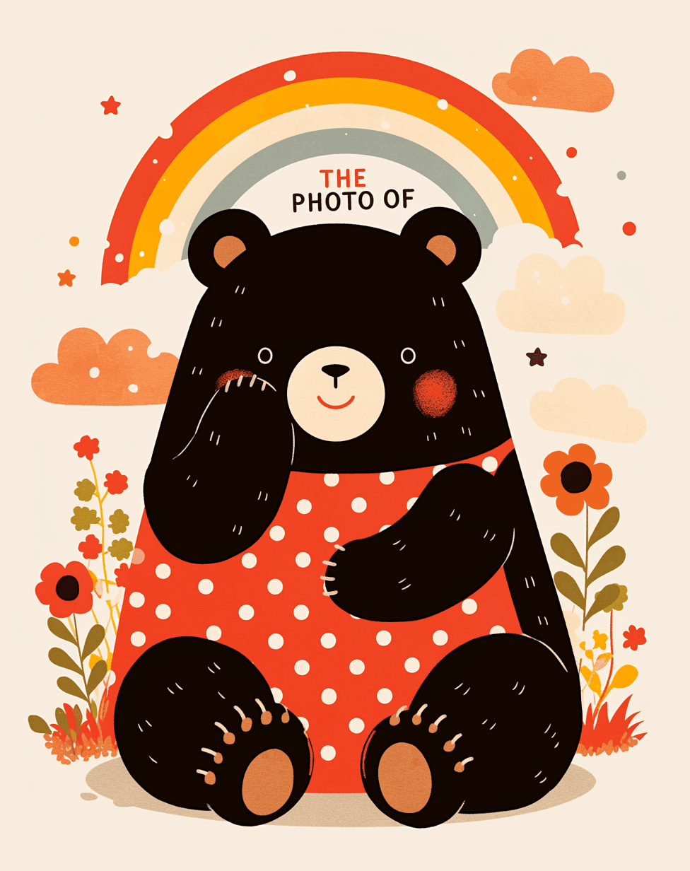 Sweet Cool Bear Snap original repeating artwork