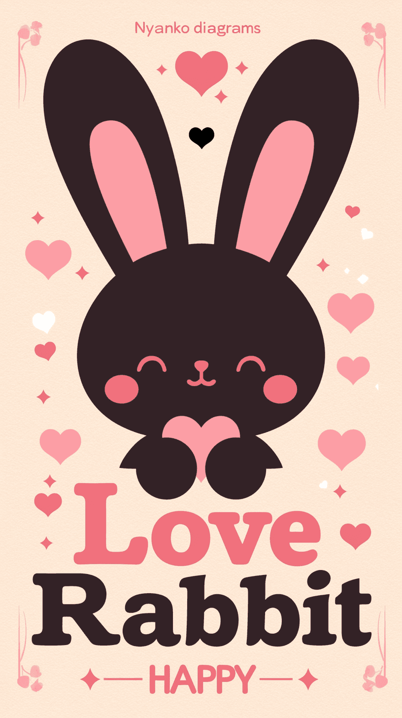Bunny Spin original repeating artwork