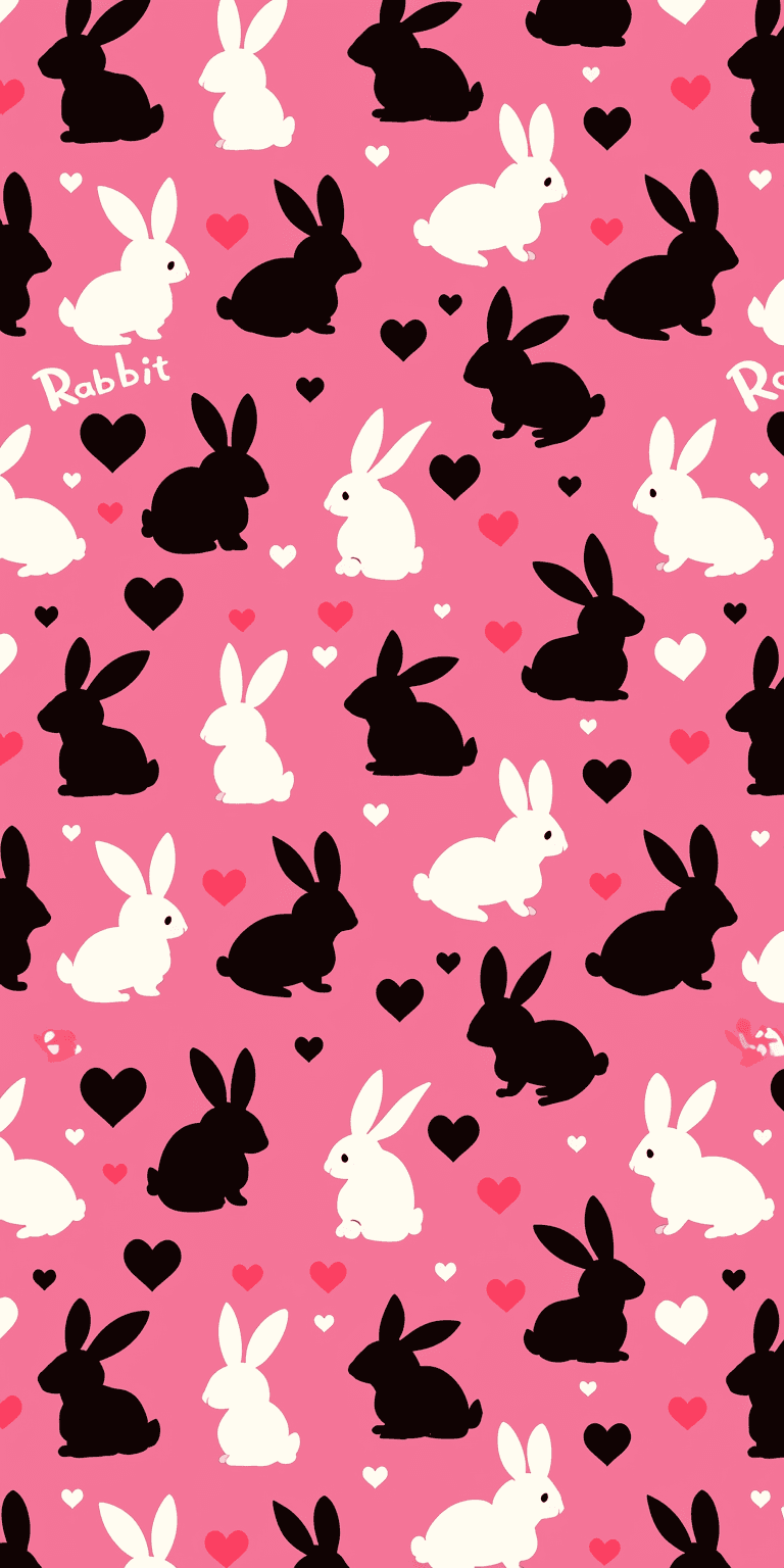 Bunny Sunrise original repeating artwork